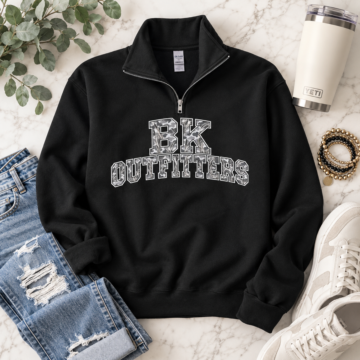 Varsity Camo BK Pullover